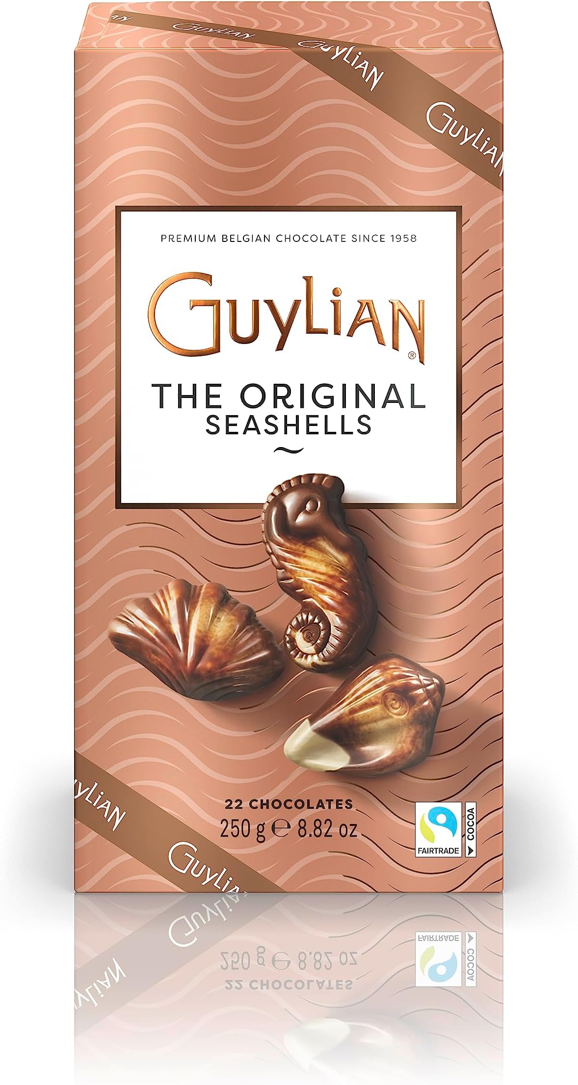 GuyLianLuxe Gift Box Seashells Original - Milk Chocolate Creamy Hazelnut Filling - 250g