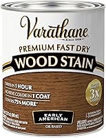 Vista 31 de Varathane - Tinte de madera prémium de secado rápido, 262014, cuarto de galón, caoba dorada