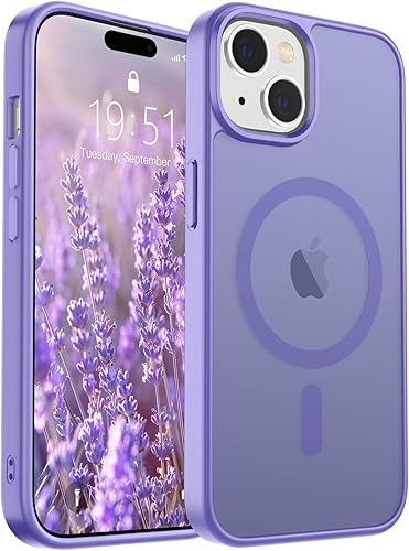 Miniatura 85 de SUPFINE - Funda magnética para iPhone 14 Pro Max (compatible con MagSafe), (protección contra caídas de grado militar de 10 pies), delgada, Negro