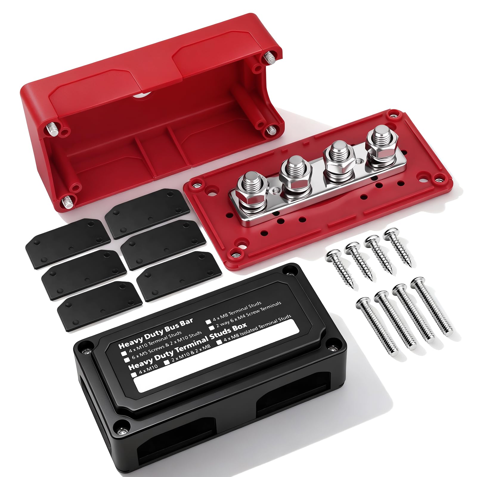 Bloc de distribution d'alimentation 12V 400A avec 4 goujons de M10 pour bateau