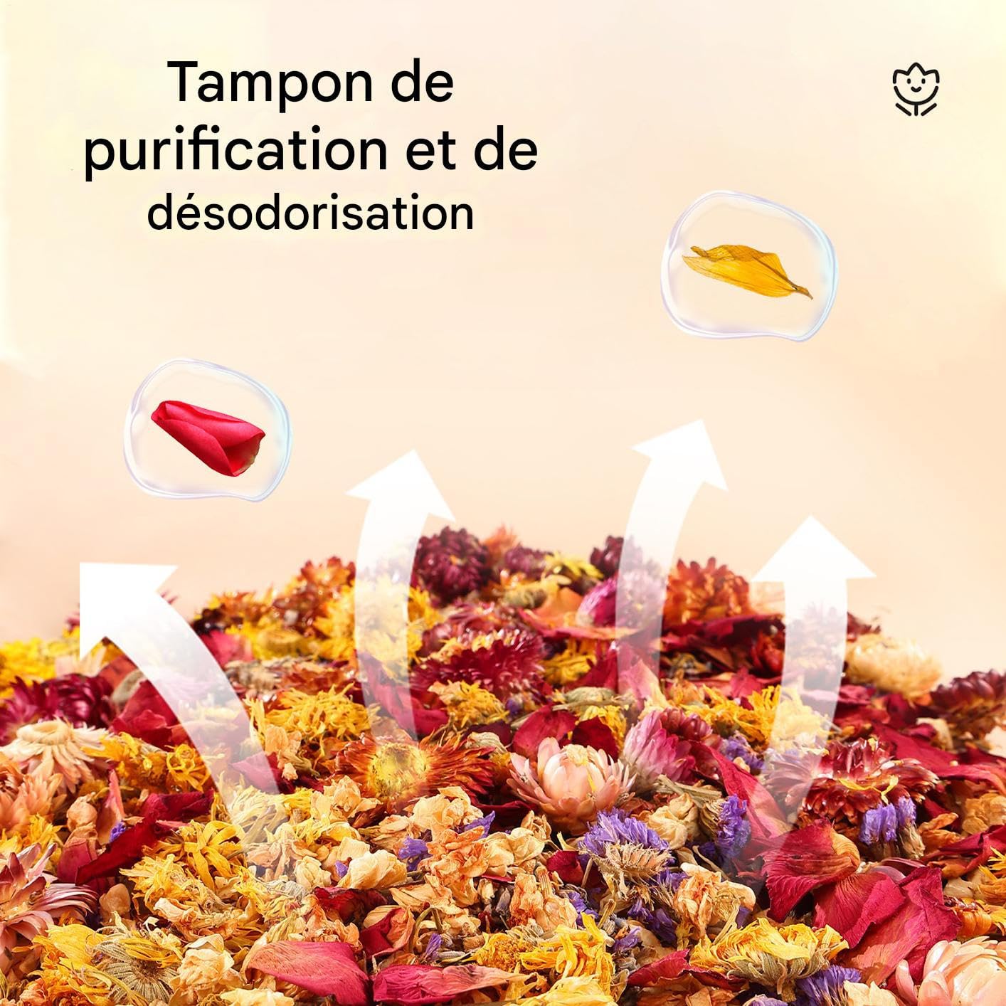 Lettiera per criceti Tappetino Assorbente Umidità, Profumi Persistenti e | Lettiera di Carta con Fiori Secchi per Animali Piccoli Conigli da Interno Piccoli Animali Pollaio Gatto Gabbia d