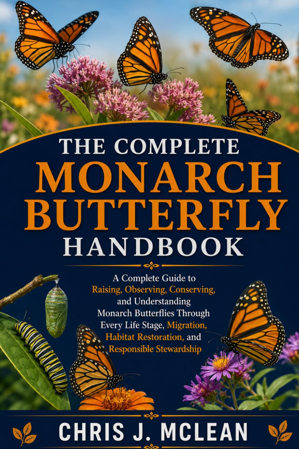 THE COMPLETE MONARCH BUTTERFLY HANDBOOK: A Complete Guide to Raising, Observing, Conserving, and Understanding Monarch Butterflies Through Every Life ... Restoration, and Responsible Stewardship