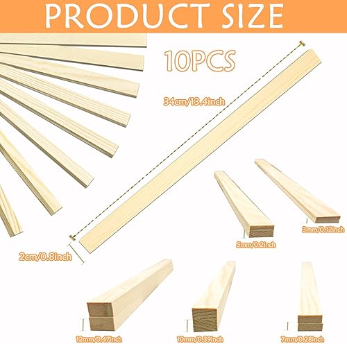 Miniatura 7 de 10 piezas de guía de barro rodante de enseñanza de cerámica, rodillo de arcilla de madera para herramientas de arcilla, herramientas de cerámica con