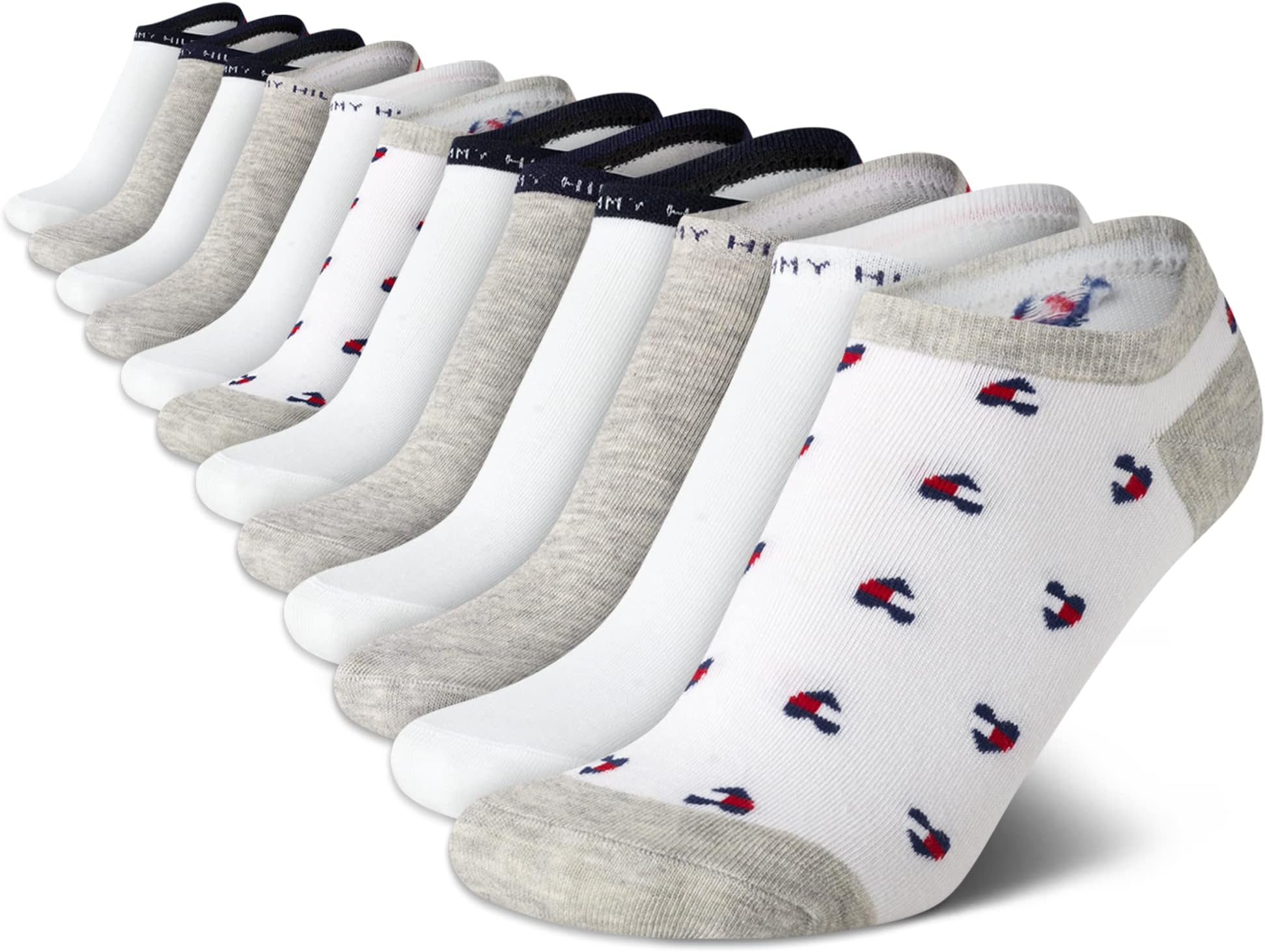 Womens No Show Socks -12 Pack Cotton Blend Lightweight Athletic Performance Cushioned Running Socks for Women