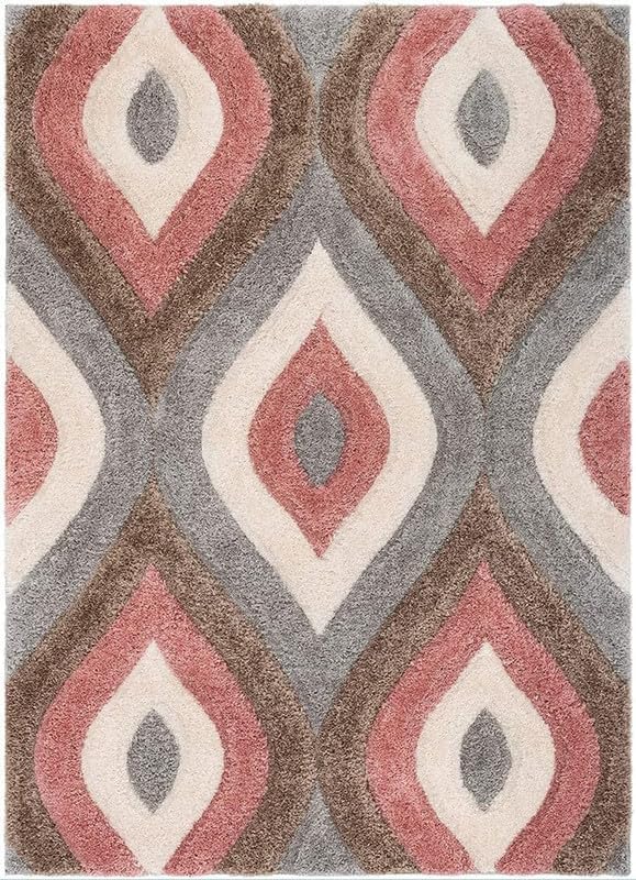 Image of Carpet for Living Room 5X7 FEET Modern Soft Shaggy Carpet Thick, Fluffy & 2 inch Pile Shag Rug for Your Kids Room, Bedroom & Livingroom (Multi B)