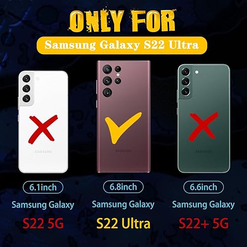 Miniatura 2 de Funda para Samsung Galaxy S22 Ultra Funda para teléfono para niñas, diseño único y estético, para adolescentes, diseño floral, resistente,