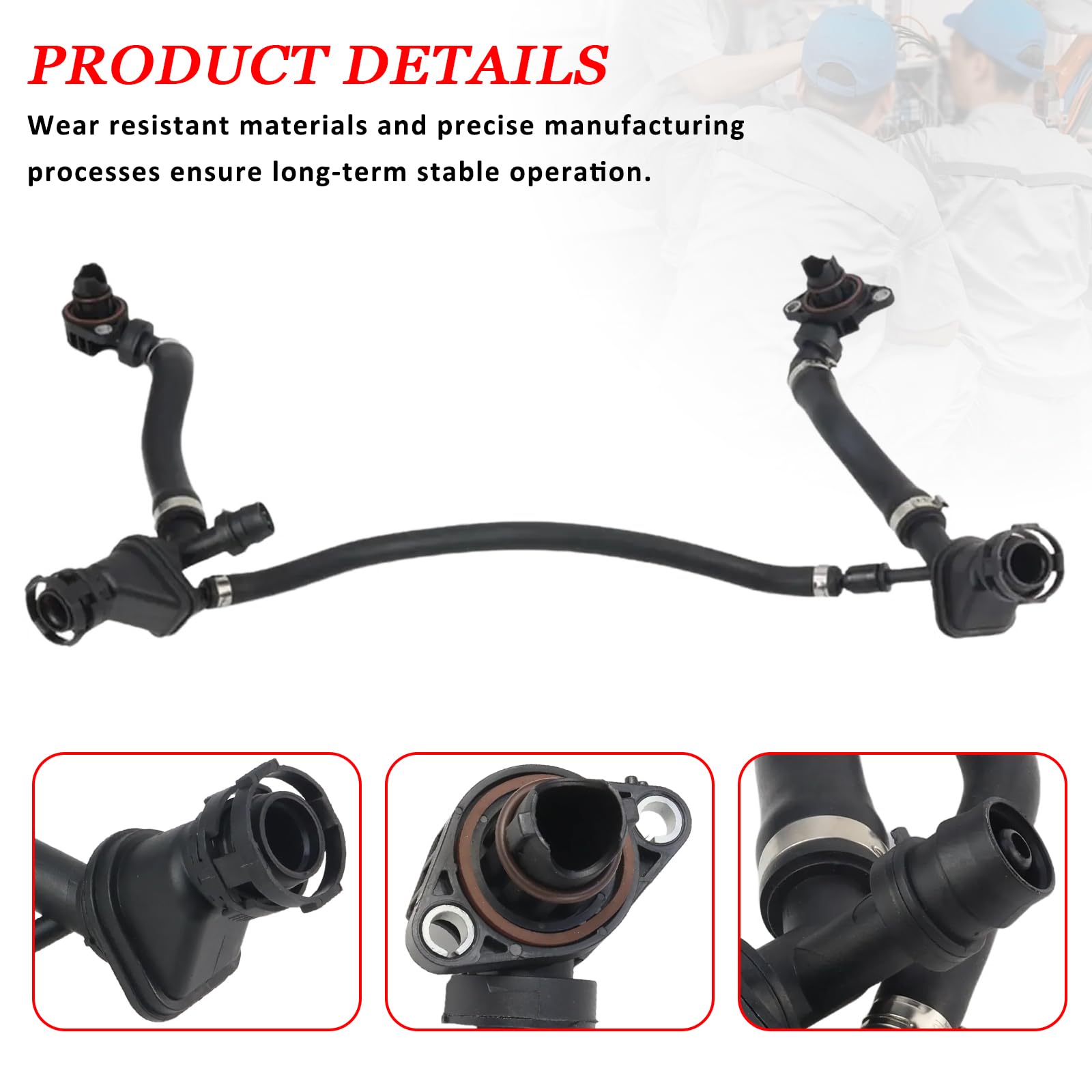 Amazon.com: YINAVAGAD 11158647962 Crankcase Ventilation Pipe for