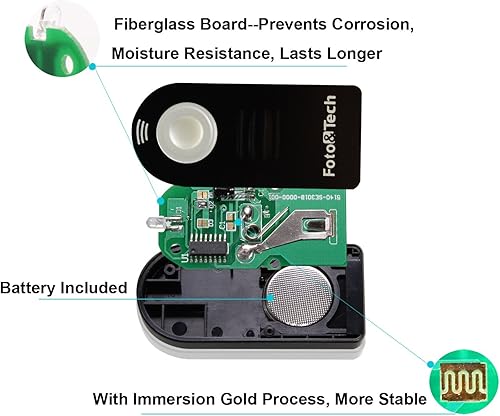 Miniatura 2 de FotoTech ML-L3 Disparador inalámbrico para cámara digital SLRS Nikon y, Coolpix, con bolsa aterciopelada FotoTech. Reemplaza al Nikon ML-L3.