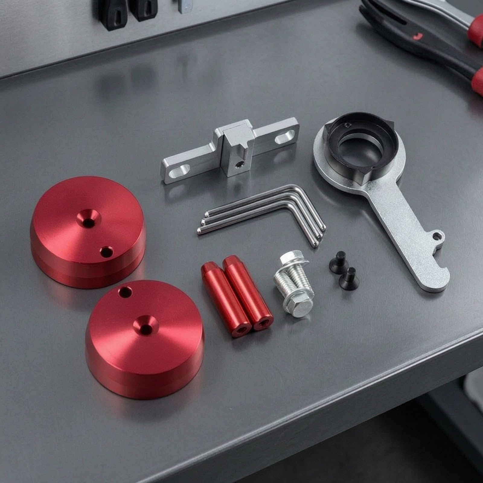 Gralara Outillage Calage Distribution Moteur 2.0 Accessoires Métalliques Verrouillage Broches Connexion dans Mallte Rangement pour Réparation Voiture Maintenance Courante