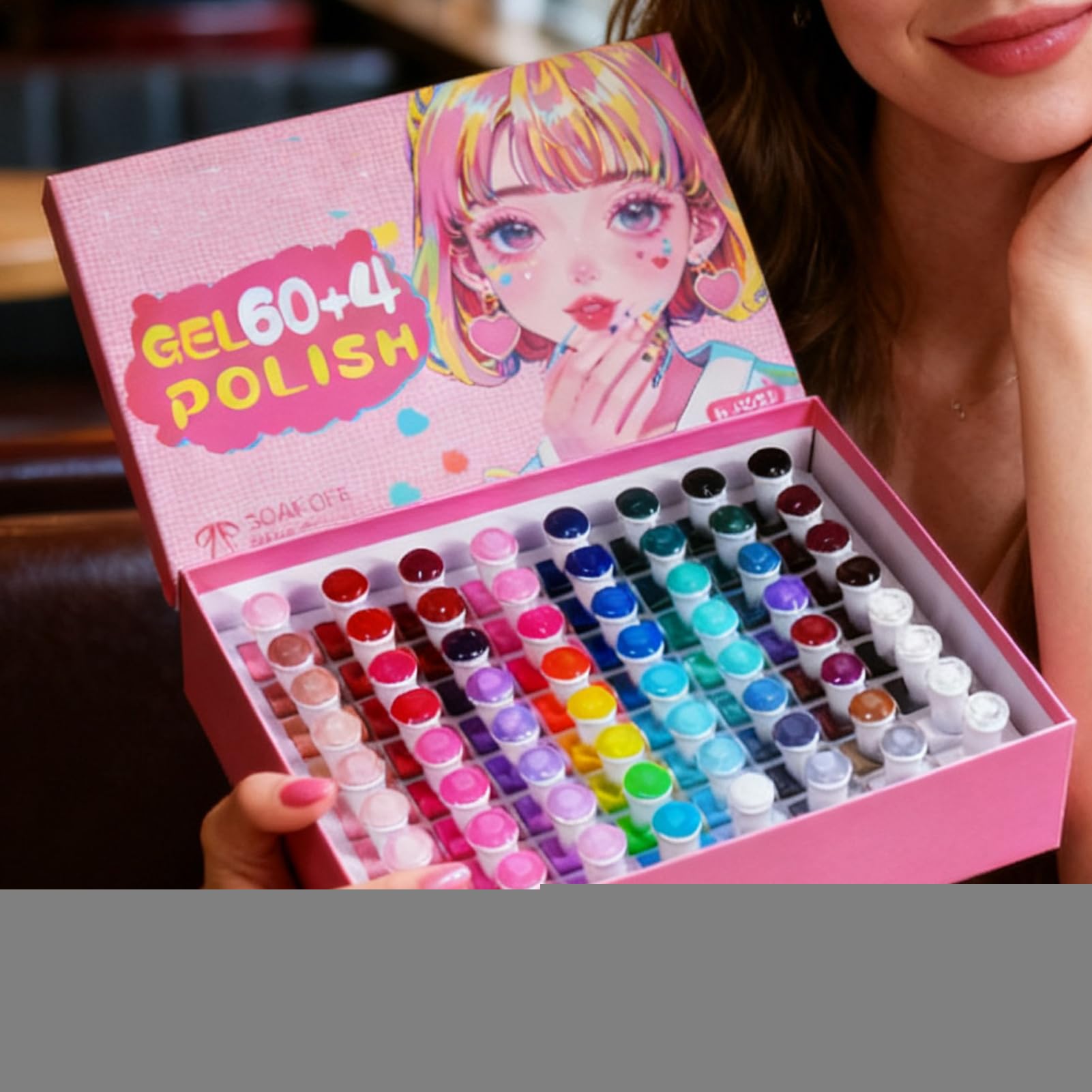 Gel-Nagellack-Set 60 Farben Schnelltrocknend Langanhaltend Handpflege | Gel-Nagellack Für Feiertag Festival Salon Zuhause Reise Hochzeit Spa Pflege Party Sommer Täglicher