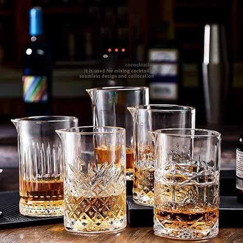 Soujoy 2 Pack Cocktail Mixing Glass, 25Oz Crystal Martini Stirring Glass, Bar Mixing Pitcher With Weighted Bottom For Bartenders #TOP7