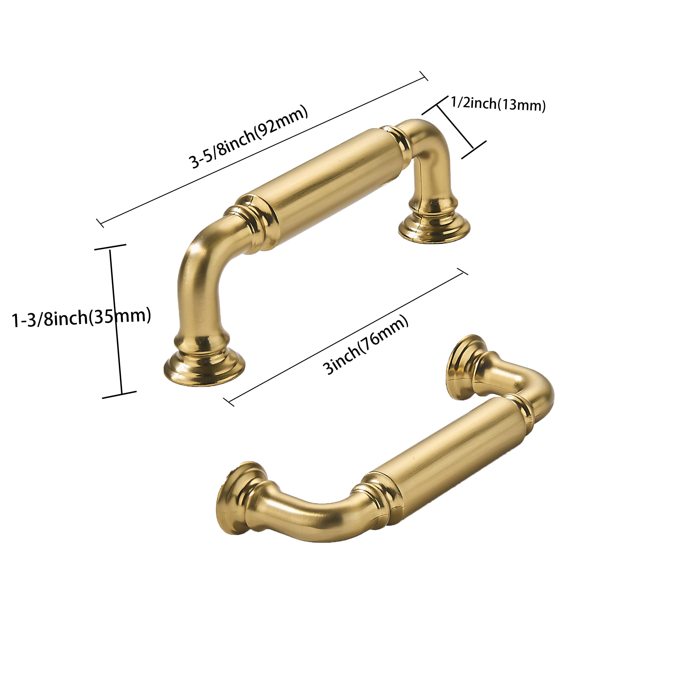 Champagne Bronze Cabinet Pull - 80279, 3 in (76 mm) — KHTUMEWARE