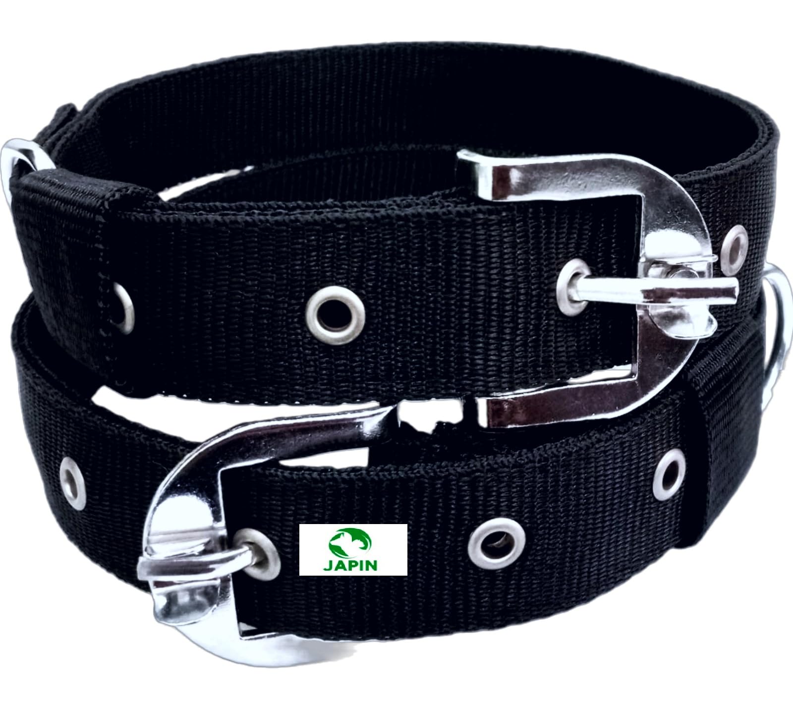 JAPIN Neck Collar Belts for Dog Comfortable Everyday 1.25 inch Collar Belt for Dog -Black (Pack of 2) (Black) (B0BXNTBCLJ) Amazon Price History, Amazon Price Tracker