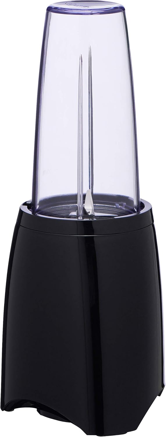 Mainstays Black Personal Blender with Blend-and-Go Travel Cup, Capacity of 15 Oz