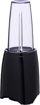 Mainstays Black Personal Blender with Blend-and-Go Travel Cup, Capacity of 15 Oz