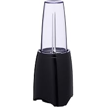 Mainstays Black Personal Blender with Blend-and-Go Travel Cup, Capacity of 15 Oz