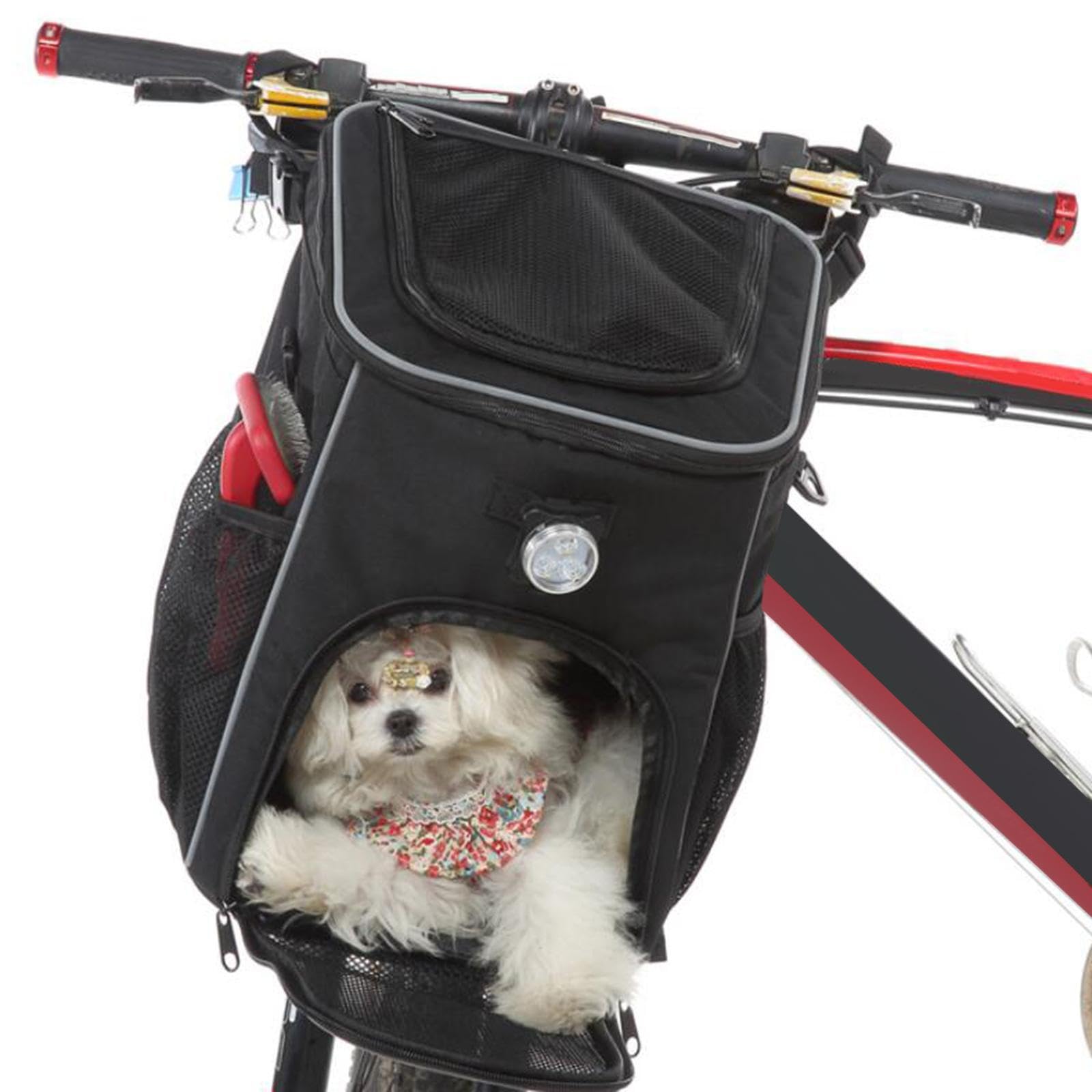 Zaino porta animali funzionale, borsa da viaggio con rete, per escursioni, ciclismo, campeggio e passeggiate all'aperto, borsa da viaggio per conigli, zaino turistico, cestino per bicicletta