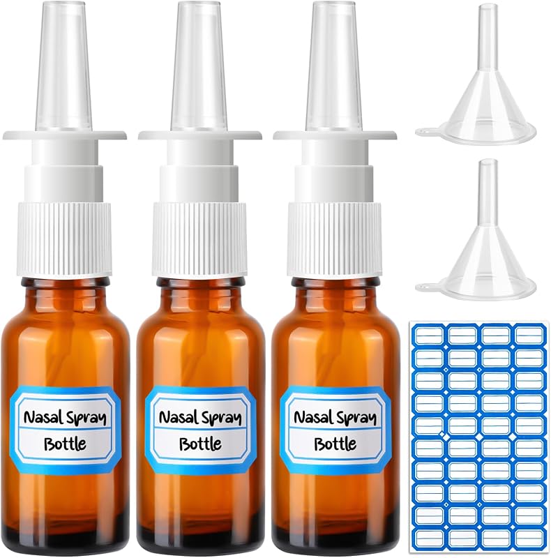 Frascos spray recarregáveis de vidro ZHWKMYP 20 mL, pacote com 6