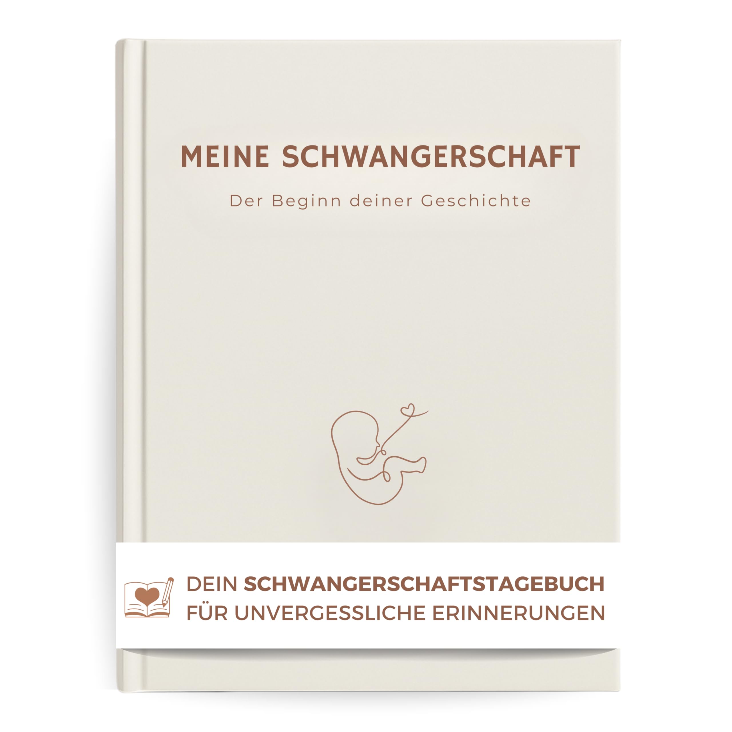 memoriecation Schwangerschaftstagebuch - Dein Schwangerschaftsbuch zum Ausfüllen für unvergessliche Erinnerungen - Tagebuch Schwangerschaft, Meine Schwangerschaft Buch, Geschenk für Schwangere