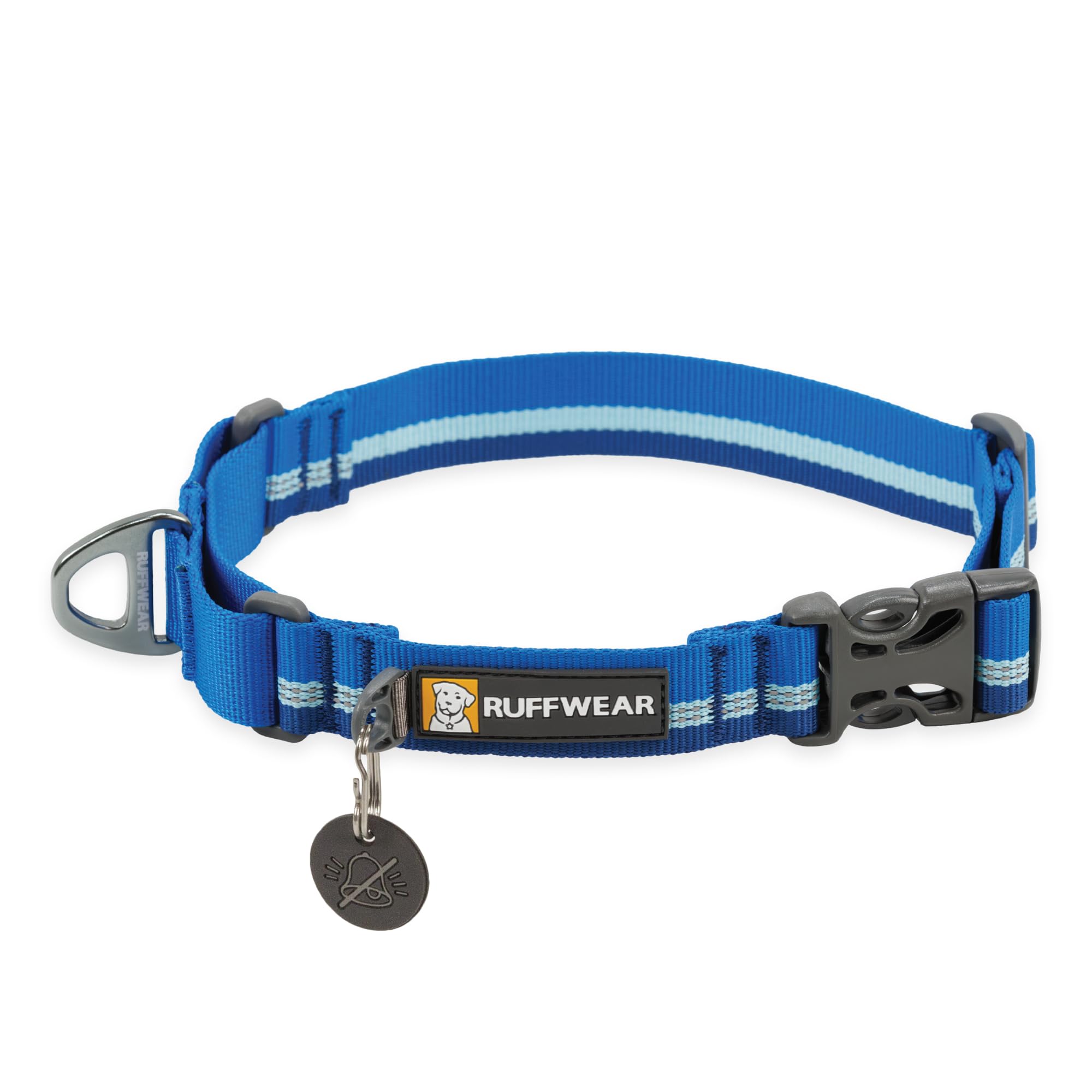 RUFFWEAR Web Reaction Collar, Large Dog Collar, Adjustable Martingale Collar with Aluminium V-Ring & Side Release