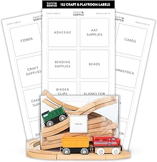 Organizing Labels for Storage Bins, 152 Craft & Kid Playroom Labels for ...