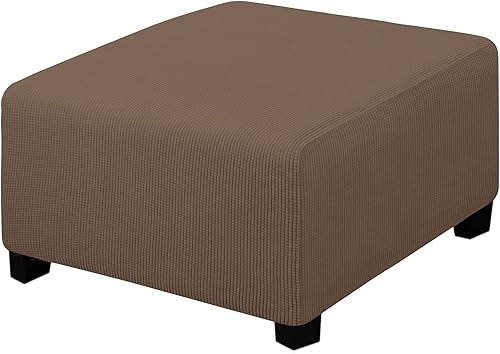 Miniatura 69 de Easy-Going Funda Elástica para Otomana Longitud 20-30 pulgadas Taburete de Almacenamiento Plegable Protector de Muebles Funda Rectangular Suave con
