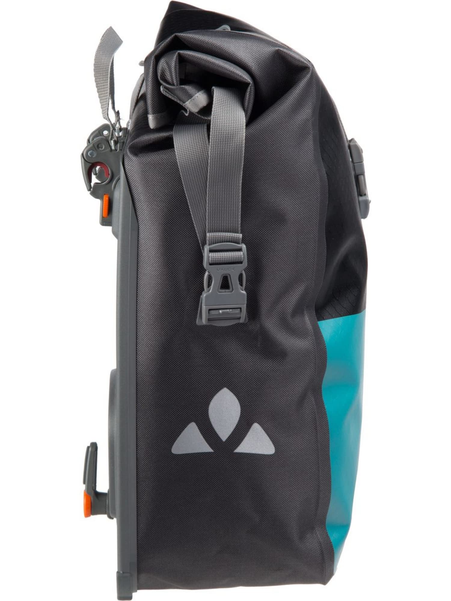 VAUDE Fahrrad Hinterradtasche Aqua Back Color, 2er Set, Made in Germany, Black/Alpine Lake, Einheitsgröße