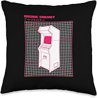 Vista 1 de Retro Video Arcade Cabinet 80s Gamers Gaming Meme Throw Pillow