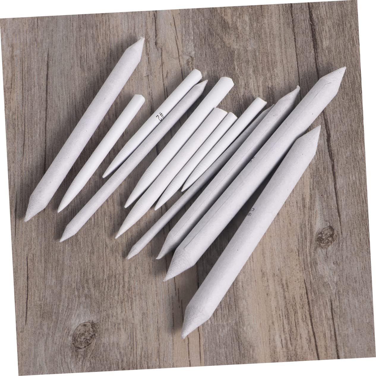 BEBEMOKO 36pcs Drawing Supplies Sketch Set Tortillons Stumps Smudging Tool Sandpaper Sharpener for Students Artists