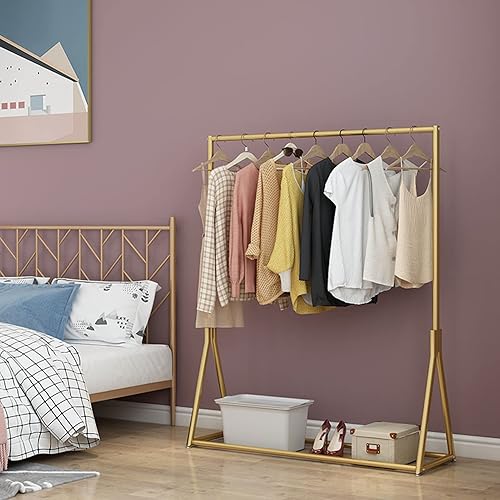 Miniatura 2 de Perchero moderno para ropa, perchero de metal resistente para el hogar o tienda de ropa, gran capacidad, perchero para colgar ropa (tamaño 47.2 x