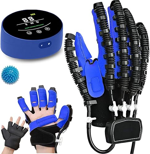 Guantes de robot de rehabilitación de manos, equipo de entrenamiento de recuperación de hemiplejia, enderezamiento de dedos para recuperación de la