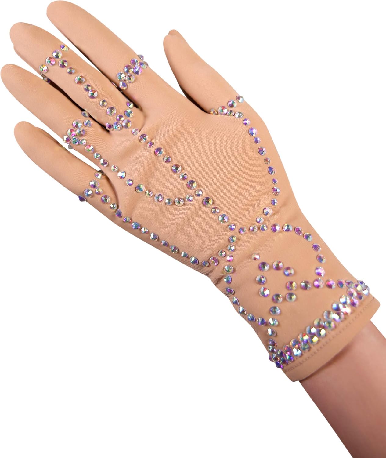 Figure Ice Skating Gloves with Crystals Biflex/Artica Made in Europe