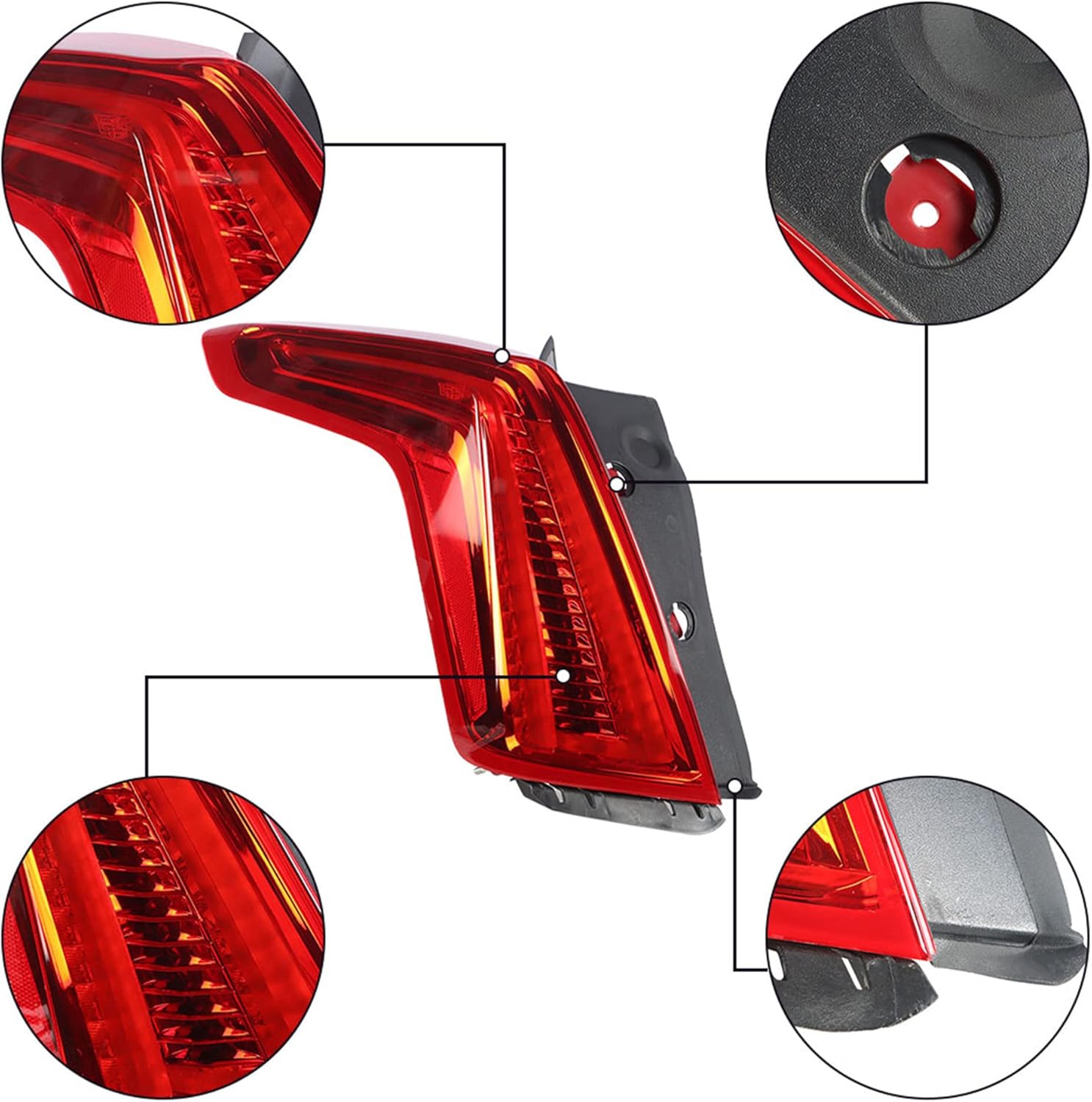 Tail Light Left Side Replacement for XT5 2017-2021 Rear Lamps Assembly Replacement for GM2804125