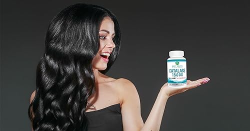 Miniatura 4 de Best Earth Naturals Catalase Supplement 15,000 - Suplementos capilares para cabello fuerte - 60 cápsulas (suministro para 60 días)