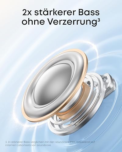 soundcore P31i by Anker, adaptives Noise Cancelling in Echtzeit, Hi-Res Sound, kabellose Bluetooth-Kopfhörer, Übersetzungskopfhörer, 50h Spielzeit, kabellose Bluetooth Earbuds (Weiß - 4