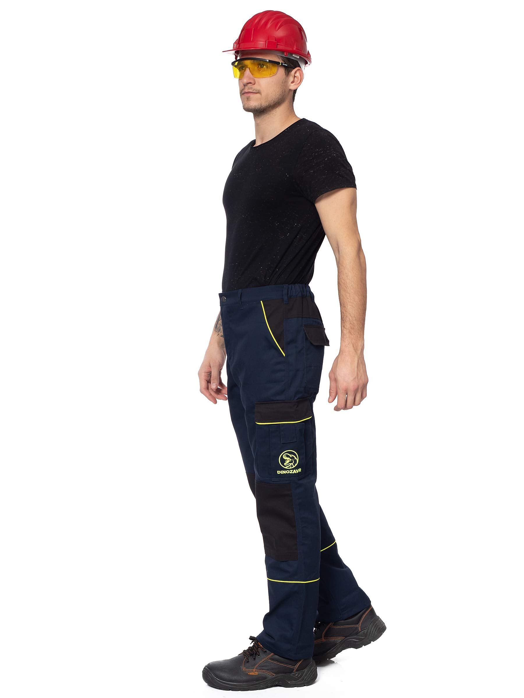 DINOZAVR Fortum Pantaloni da Lavoro - Uomo - Stile Cargo - Pantaloni Protettivi