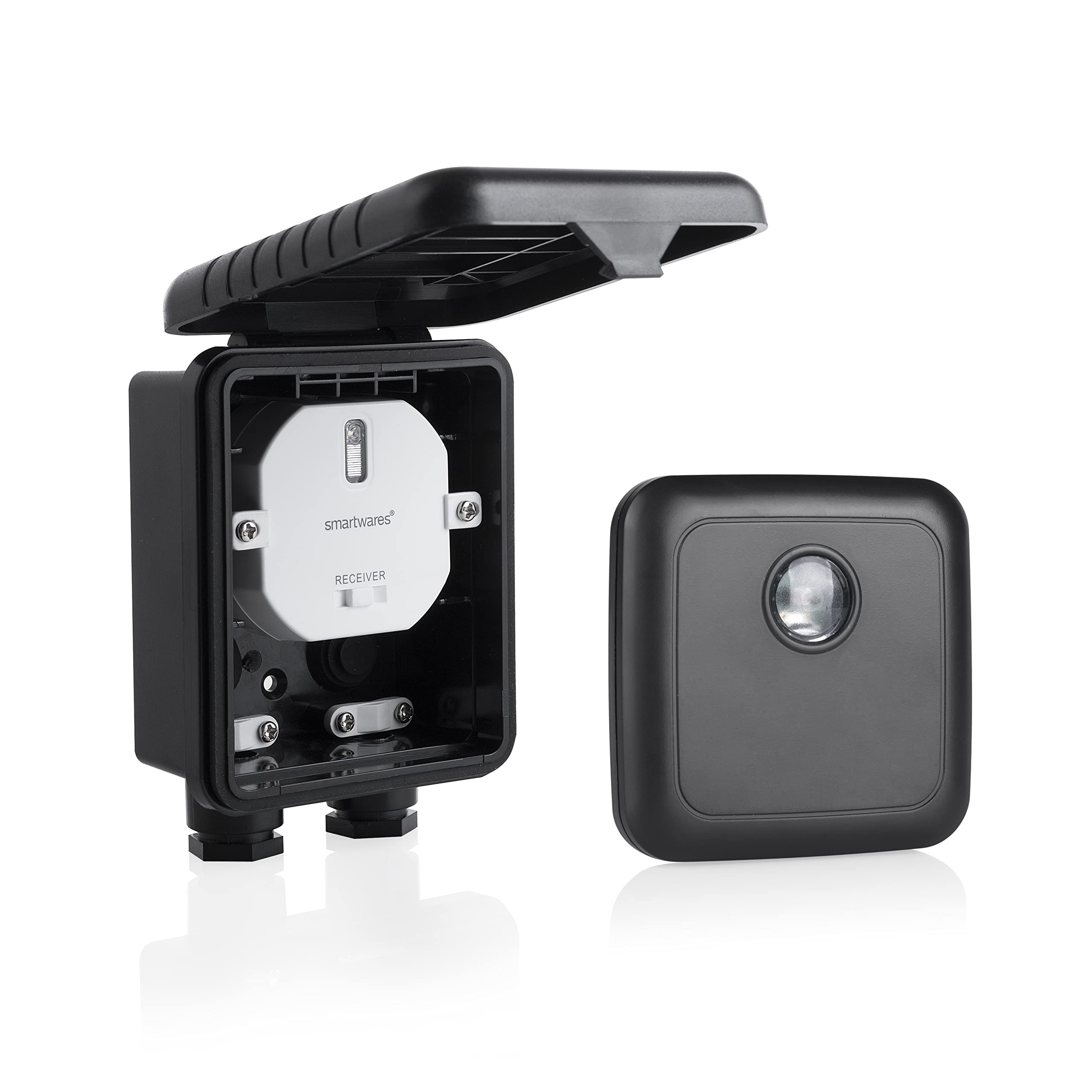 Kit domotique éclairage extérieur Smartwares module et capteur 1000W Plug Connect