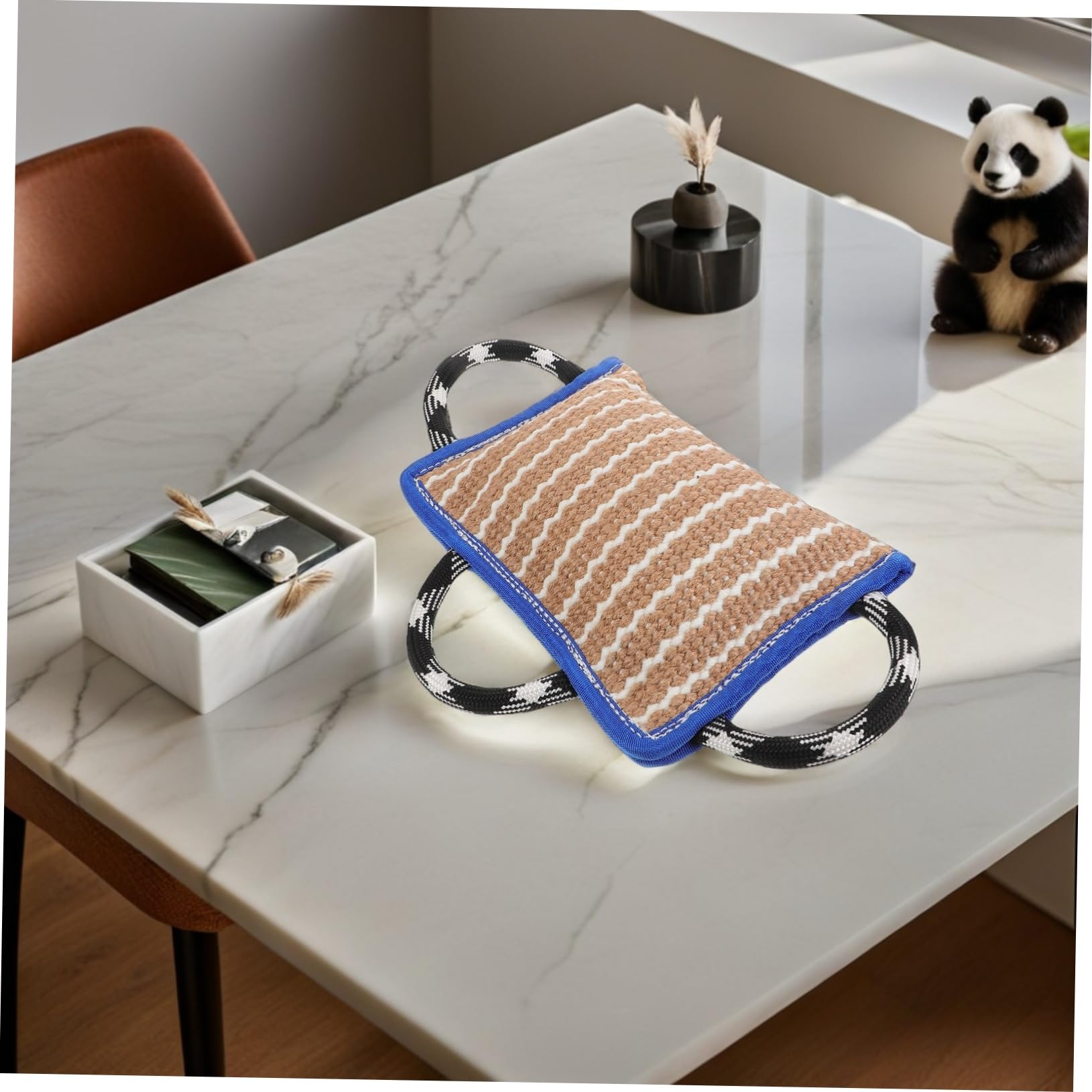 Hemobllo Almohada De Entrenamiento para Perros Juguete para Morder De Adiestramiento Almohada para Morder De Yute Tug Toy para Perros Linaza