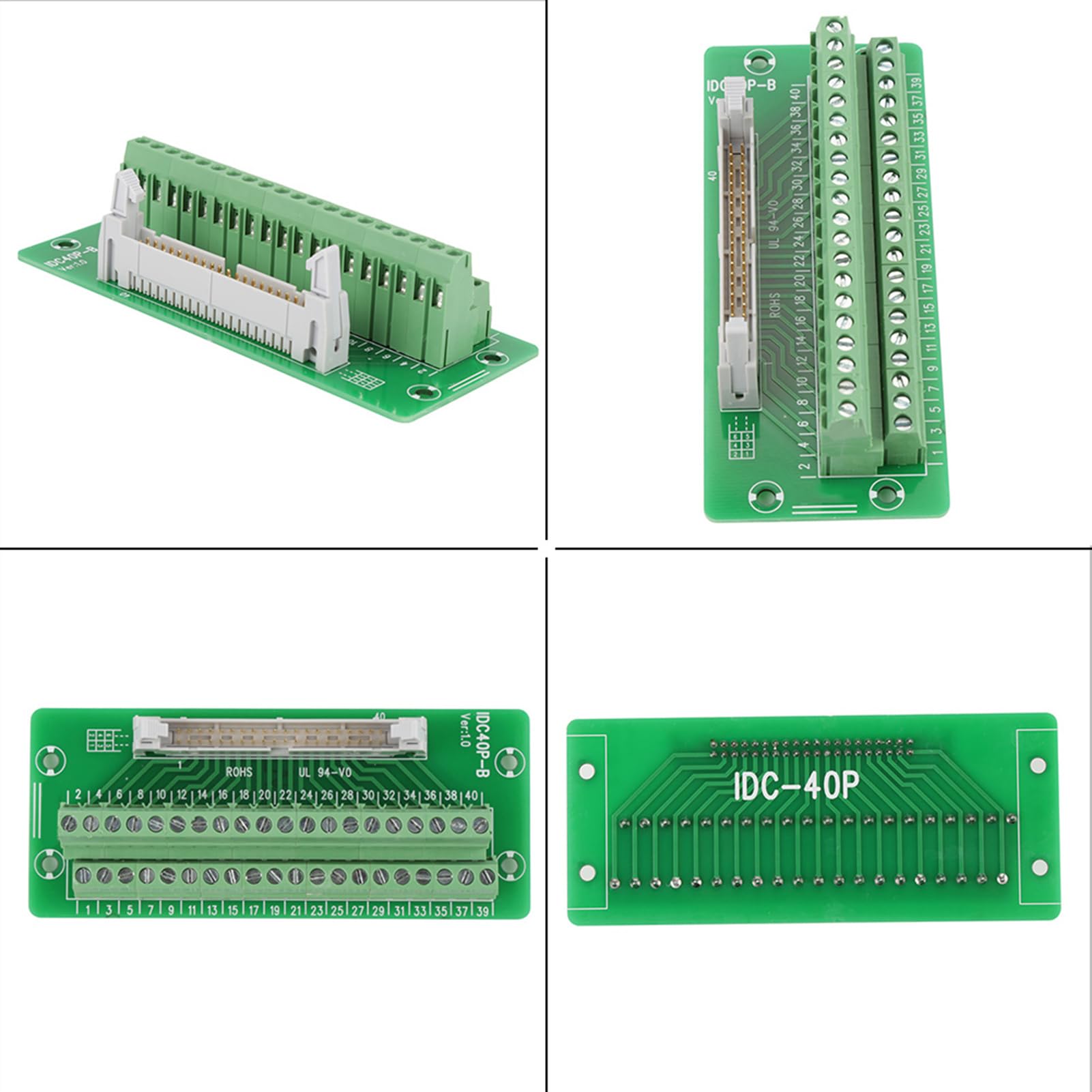En-tête Mâle IDC 40Pin, Connecteur My2N Carte de Dérivation Connecteur de Bornier Interface Plc avec Support