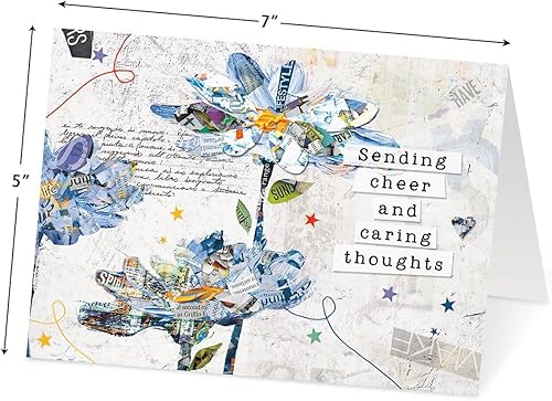 Miniatura 6 de Current Caring Get Well Wishes - Paquete económico de 20 tarjetas de felicitación 10 diseños únicos tarjetas grandes de 5 x 7 pulgadas sentimientos