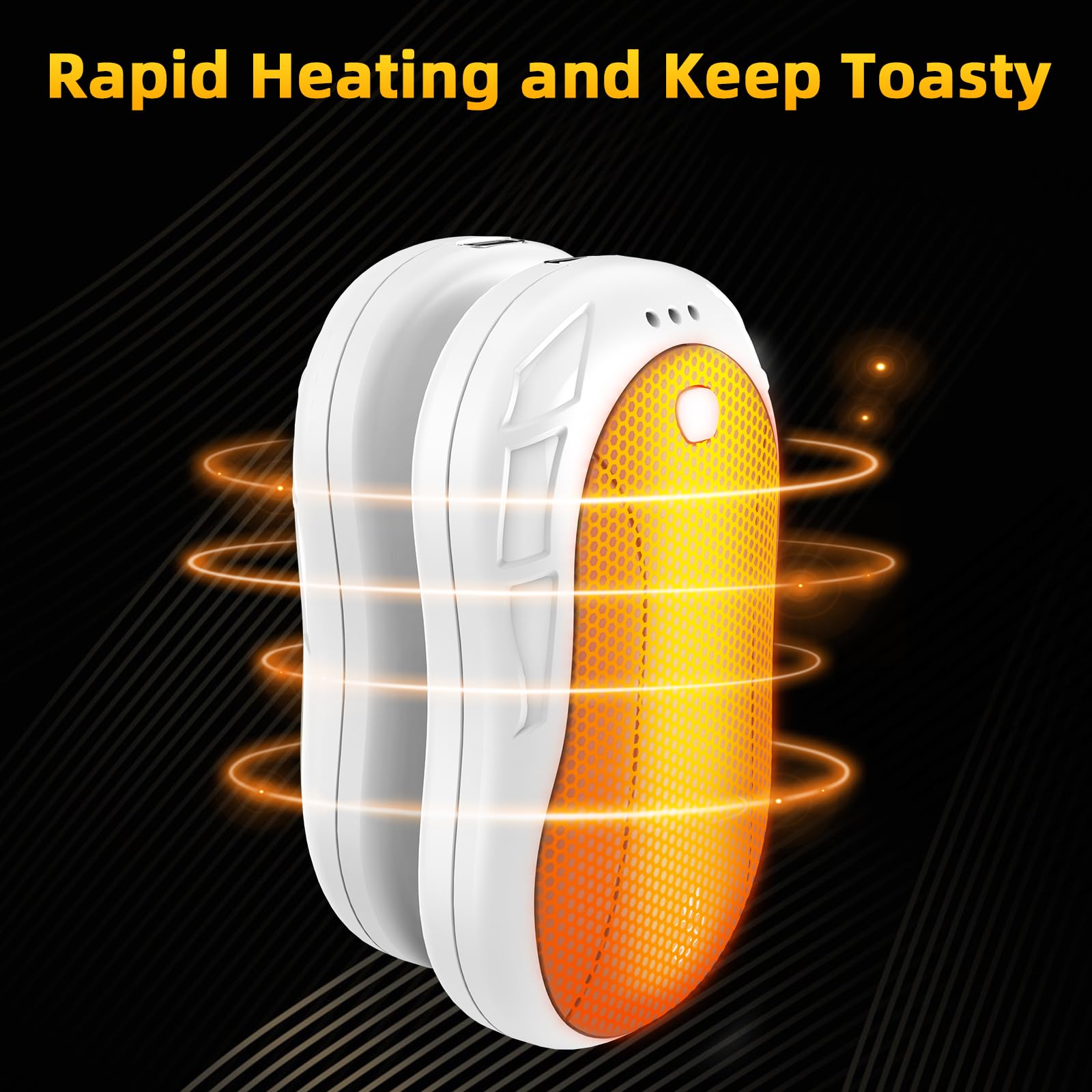 Hand Warmers Rechargeable 2 Pack FANDLISS 5200mAh Portable Reusable - View #2