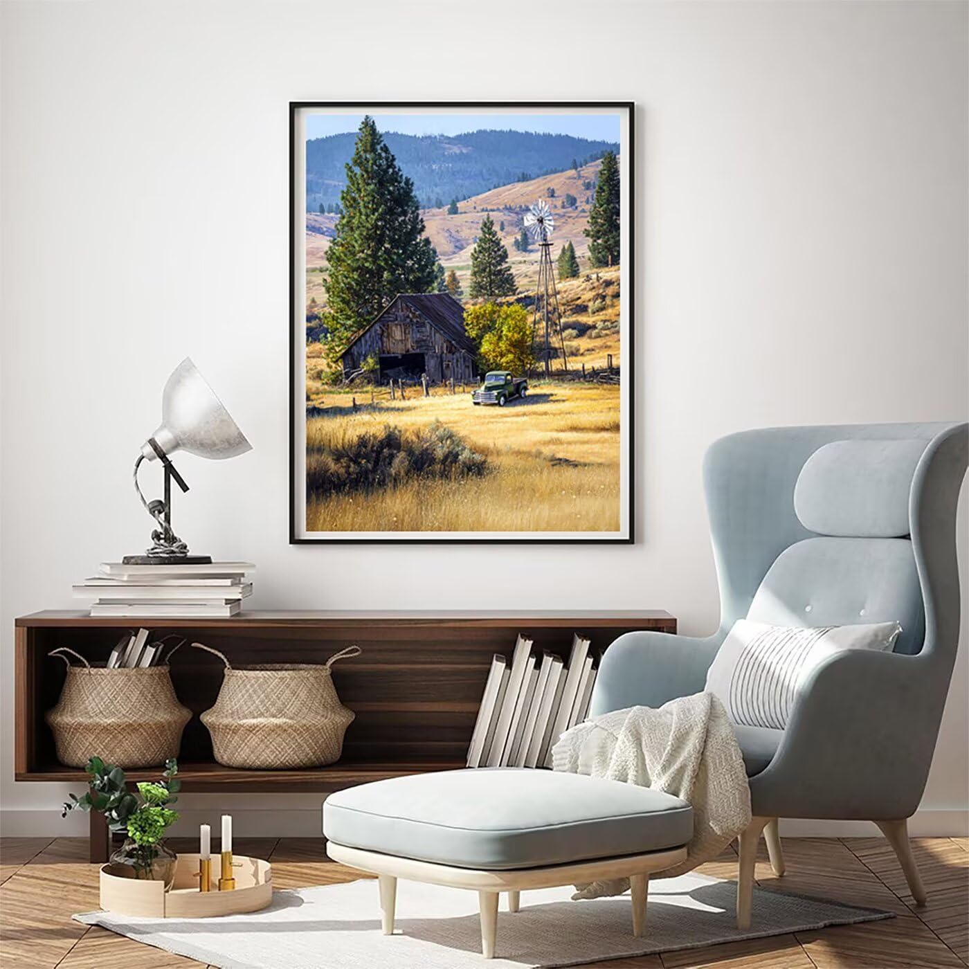 Landschaft Kabine Malen Nach Zahlen Erwachsene, Paint by Numbers Adult Anfänger Kreativ Set für, Heimwerk Malen Nach Zahlen Kinder, Pinsel und 36 Acrylfarbe Als, Deko Wohnzimmer 60 x 80 cm BJHWK637