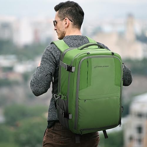 Miniatura 8 de Maelstrom Mochila de equipaje impermeable con bolsa de zapatos oculta, forro polar verde con licencia oficial de star wars silent one crew., 40L,