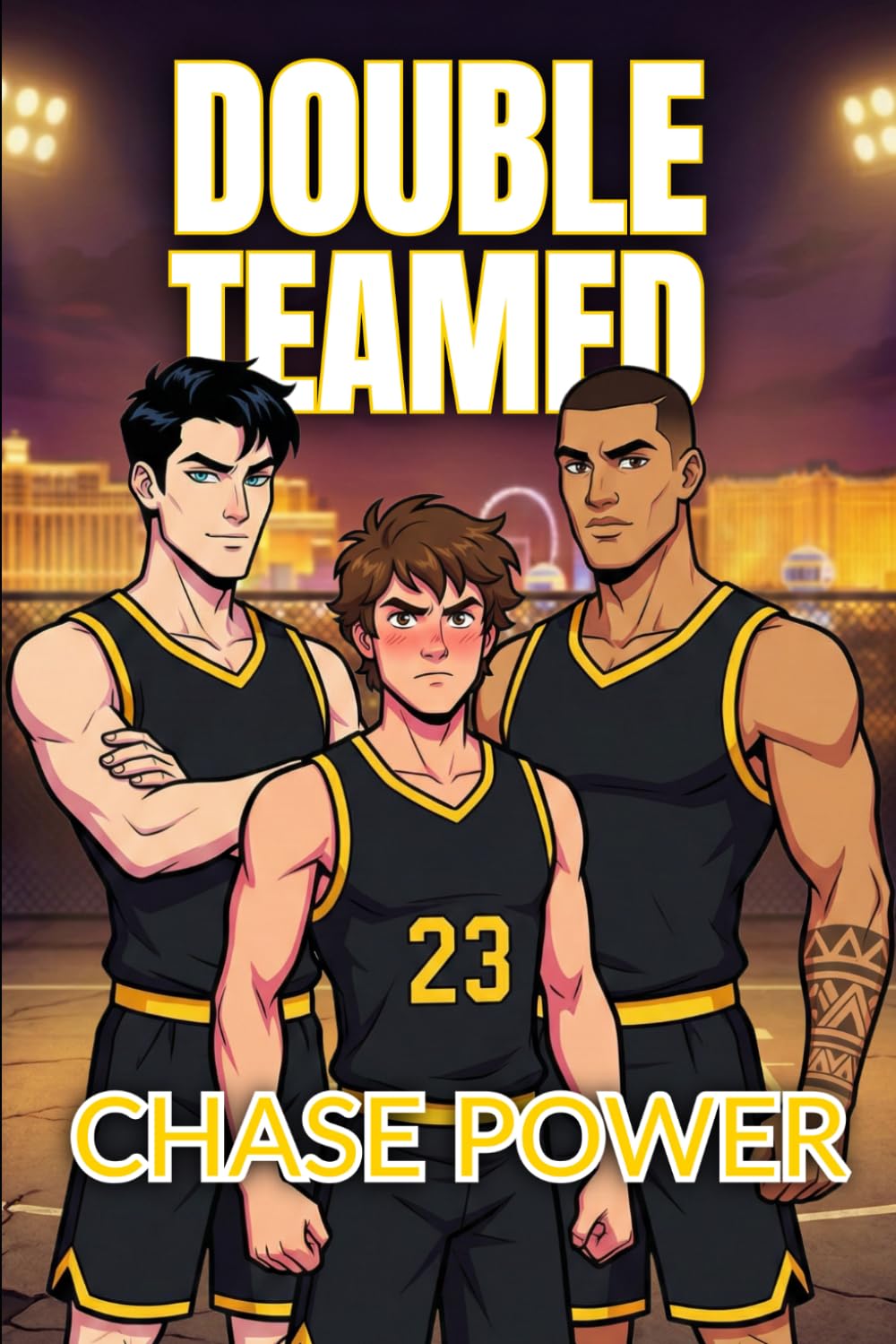 Double Teamed: A M/M/M Sports Romance (Las Vegas Vipers Book 1)