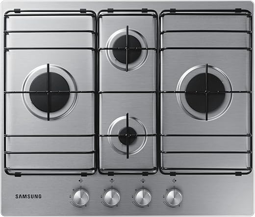 Samsung Elettrodomestici NA64H3110BS Piano Cottura a Gas da 60 cm, Inox