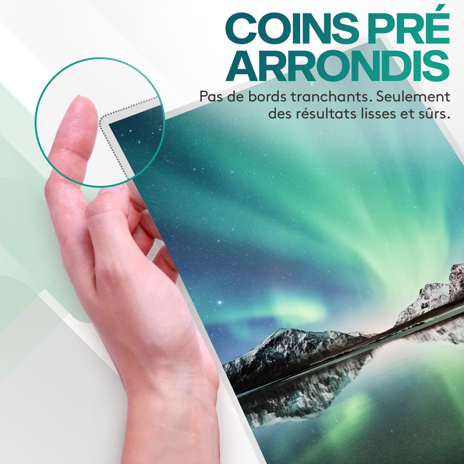 ACROPAQ Pochettes de plastification A4 100 pièces 250 micron brillant coins arrondis