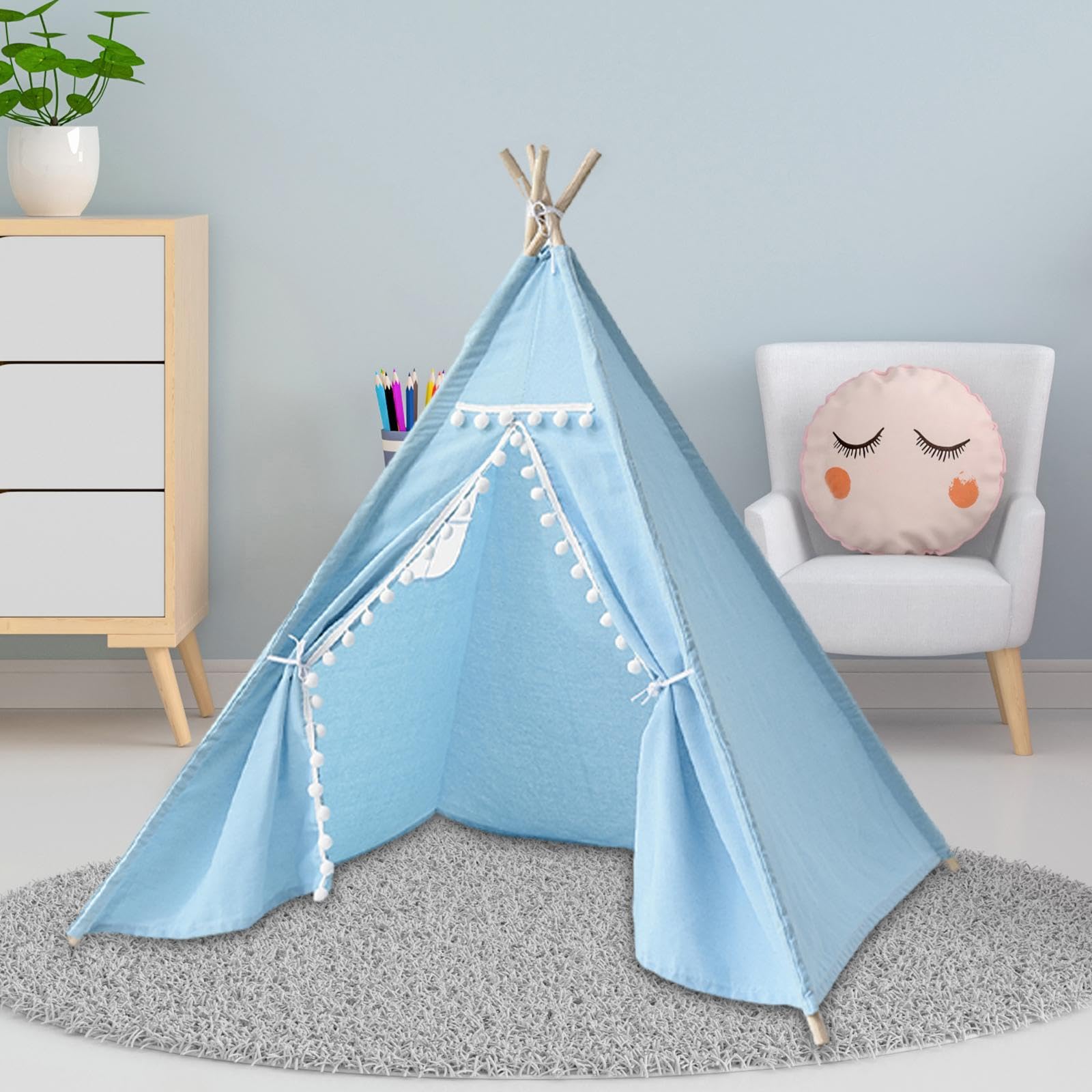Amazon.co.jp: 子供用ティピー ポータブル インディアンスタイル 屋