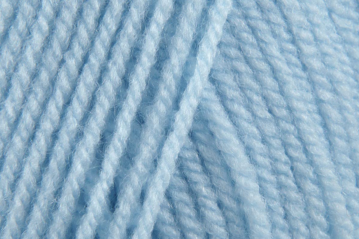 Sirdar Hayfield Bonus Baby DK Crochet Yarn, 100% Acrylic Double Knitting Wool for Waistcoats, Gilets, Jumpers and Sweaters - 100g Ball - Baby Blue (854) - Single (1 Ball)