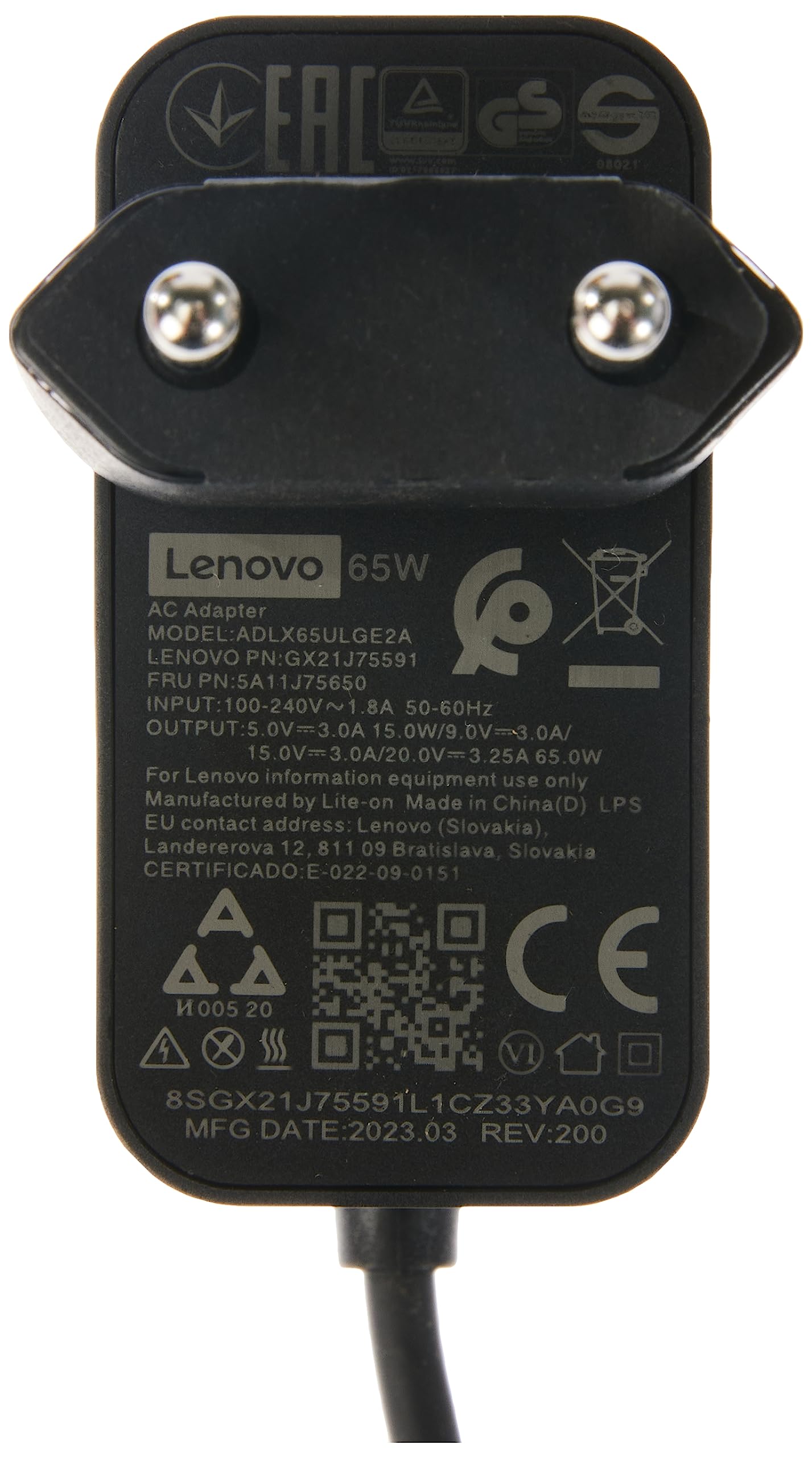 LENOVO 65W USB-C Wandadapter