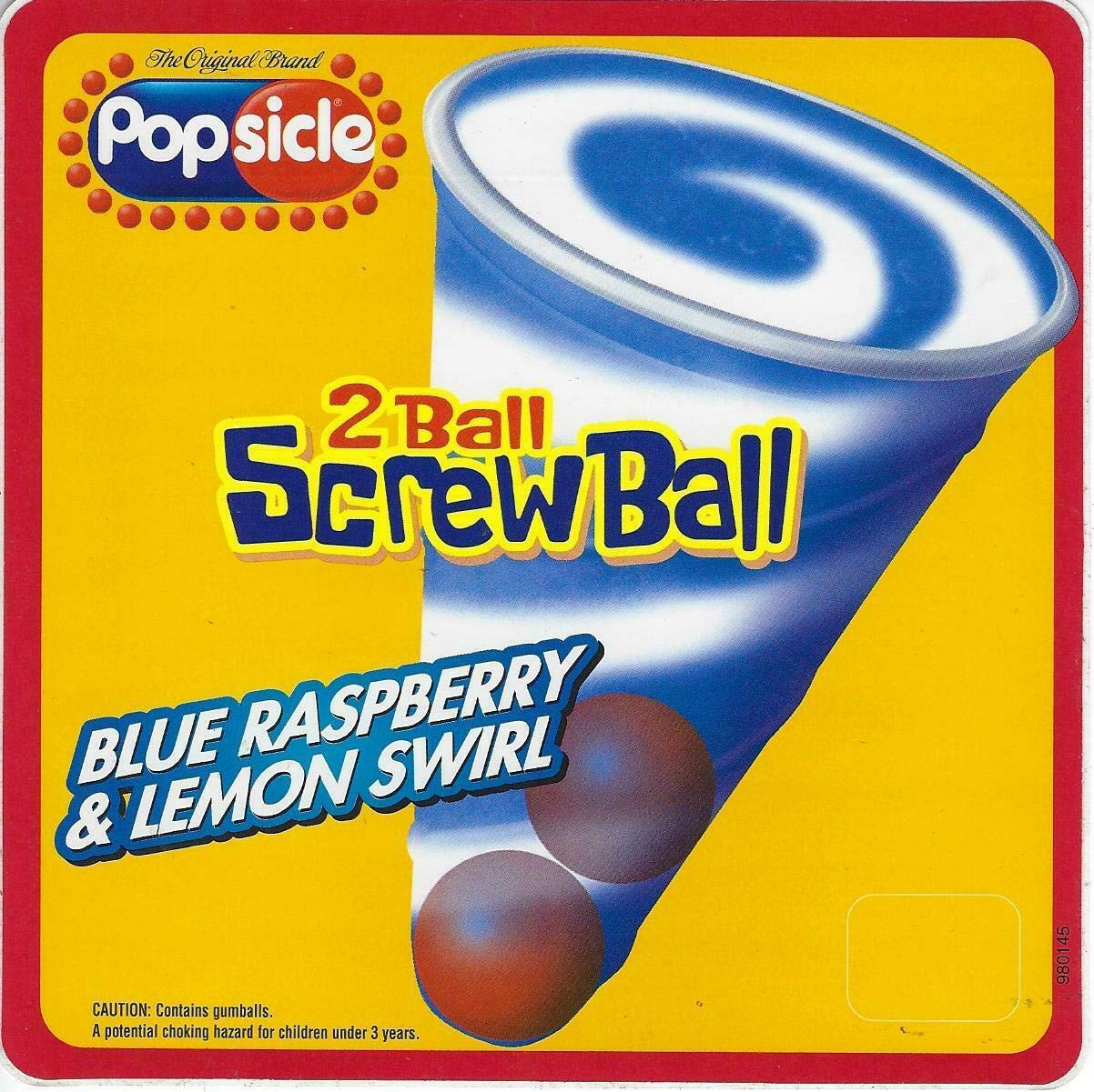 Blue Raspberry Screwball Popsicle Ice Cream Truck Bomb pop